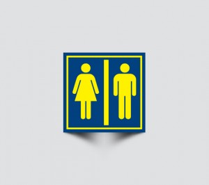 שלט שירותים