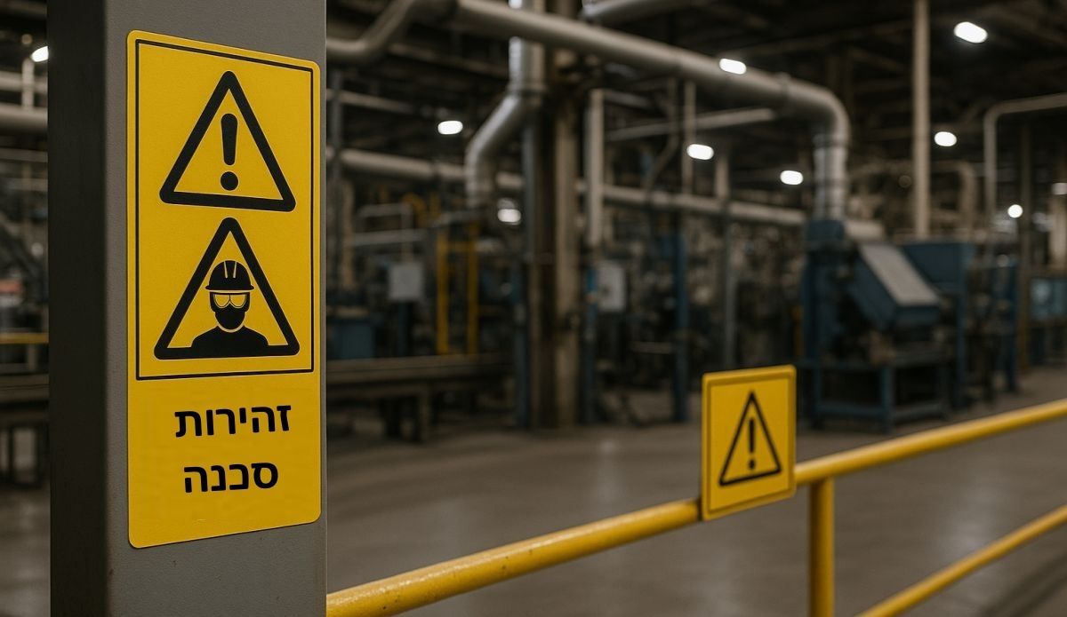 שלט אזהרה ובטיחות